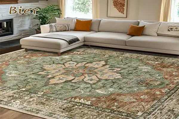A Boho Dining Room Rug Creates a Cozy Christmas Ambience